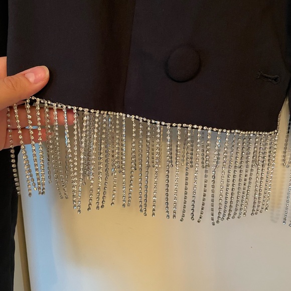 Cropped Rhinestone Blazer - Picture 4 of 9